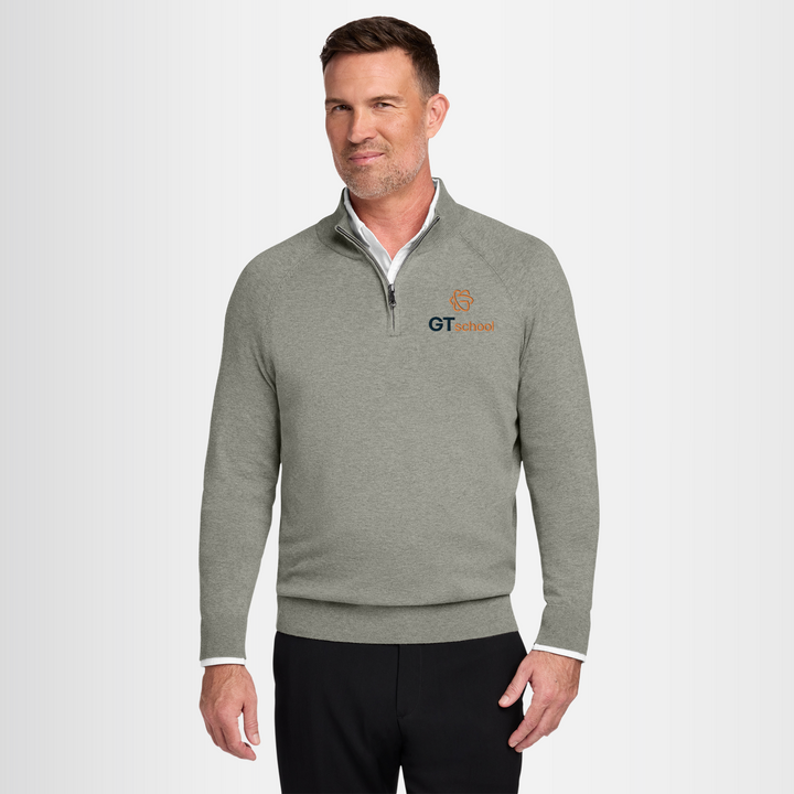 Brooks Brothers® Cotton Stretch 1/4-Zip Sweater